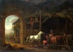 欧洲12-19世纪油画三_CALRAET, Abraham van - The Interior of a Stable